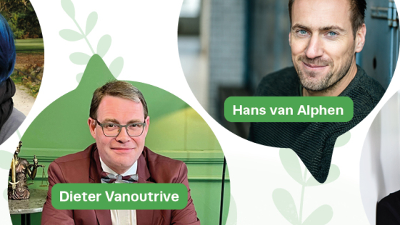Foto van sprekers die de lezingen geven