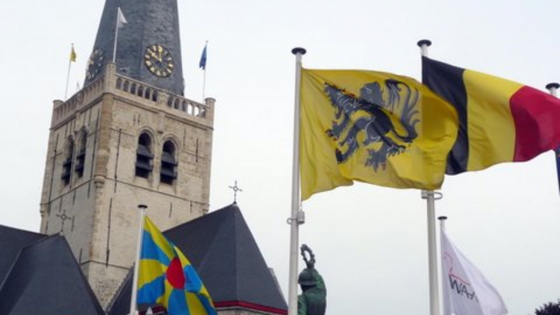 Beeld vlaggen nationale feestdag