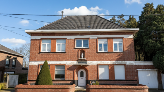 voorgevel van pastoriegebouw