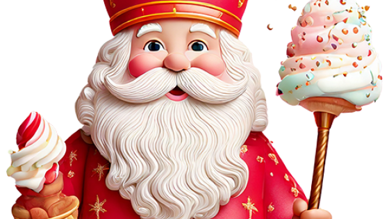 Afbeelding van sinterklaas met snoep