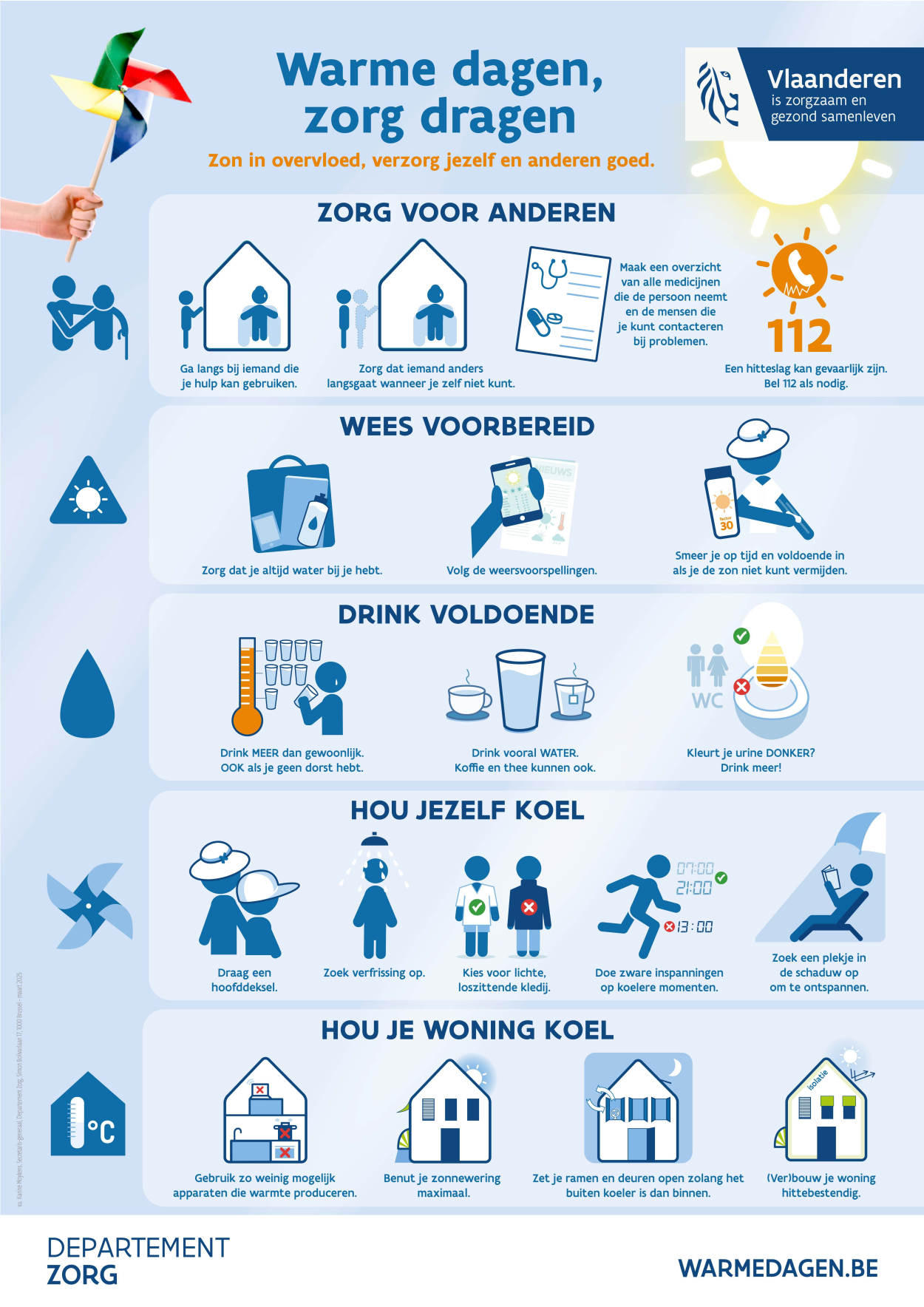 Warme dagen, zorg dragen