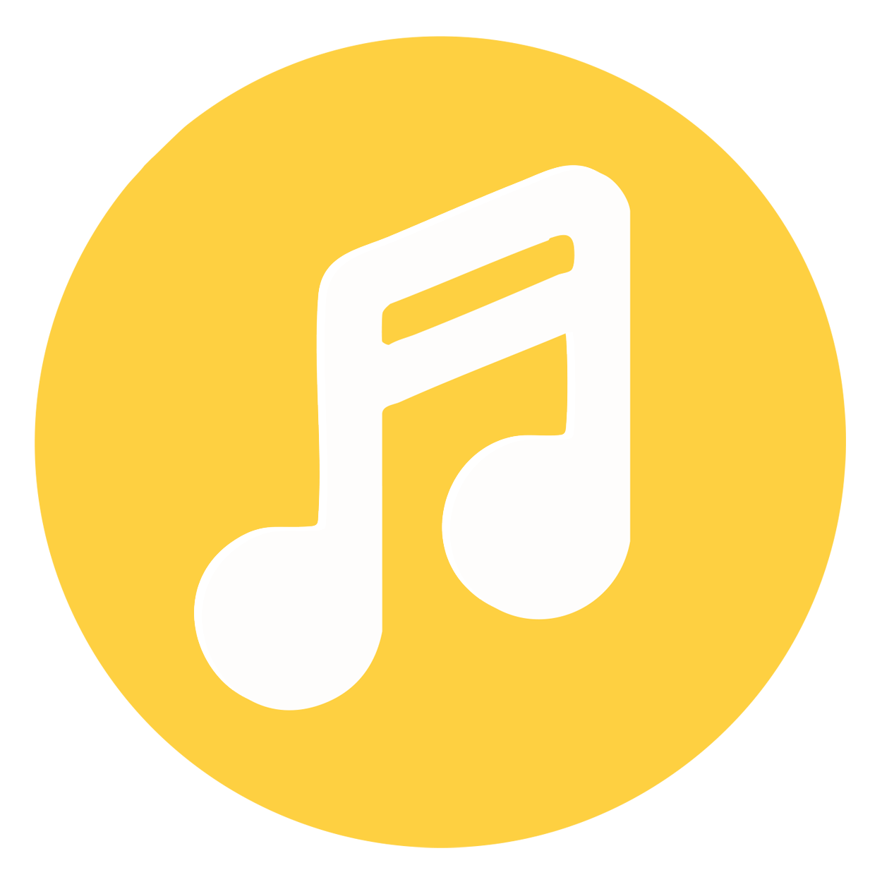 Het icoon van de afdeling muziek van de kunstacademie