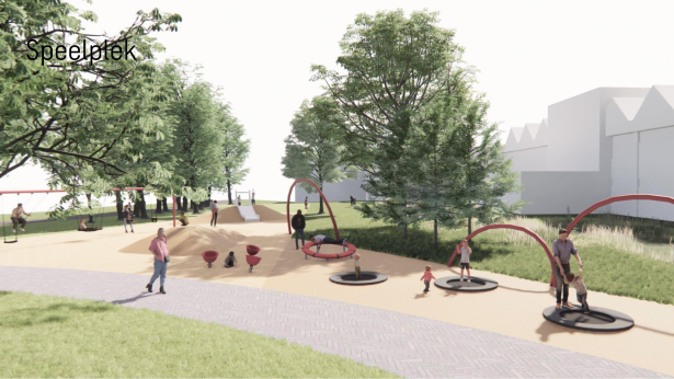 Ook het speelpleintje in het Regenboogpark krijgt een opknapbeurt